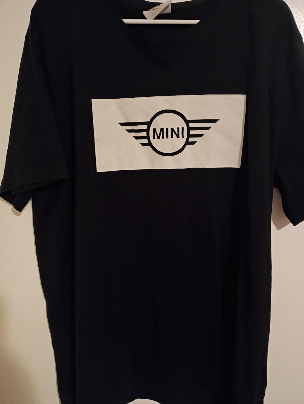 Source Unknown Black Tee with White MINI Logo Panel